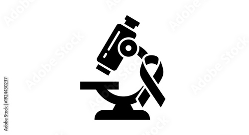 Microscope With Awareness Ribbon
