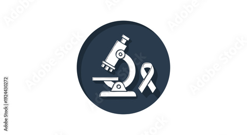 Microscope and Ribbon Symbol