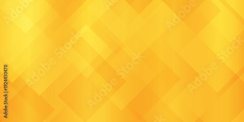 Abstract geometric background with overlapping yellow and orange diamond shapes. Modern bright digital vector pattern.
