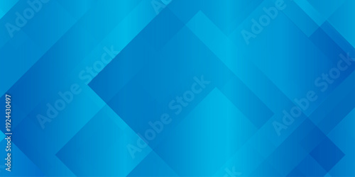 Abstract blue geometric background with overlapping transparent squares and diamonds, modern tech corporate backdrop