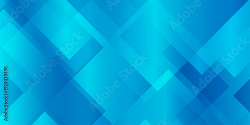 Abstract blue geometric background with overlapping transparent squares and diamonds, modern tech corporate backdrop