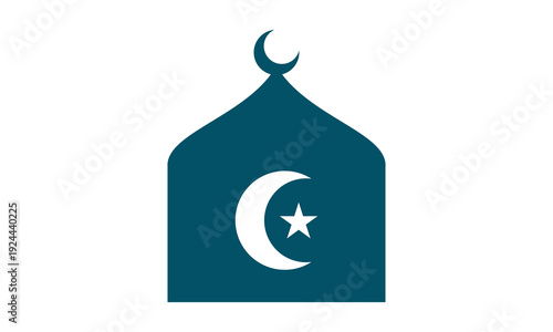 mosque icon vector logo design