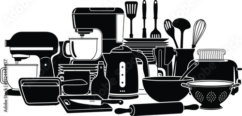 Kitchen utensils and appliances collection