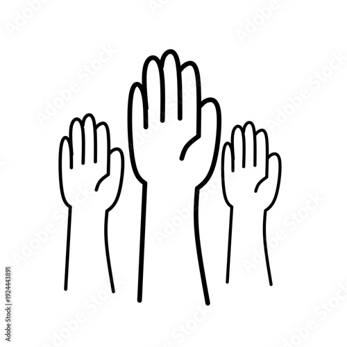 Voting and Election Process Thin Line Icon