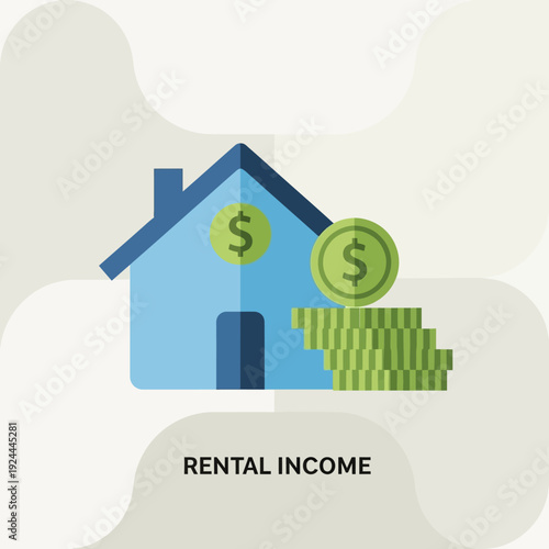 House with money and rental income.