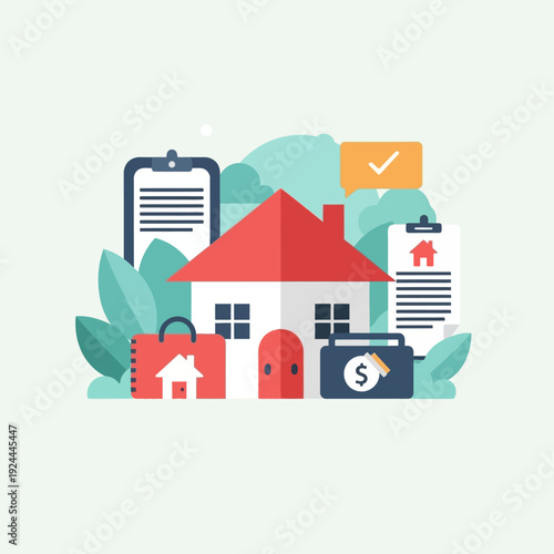 Real Estate Investment Property House.