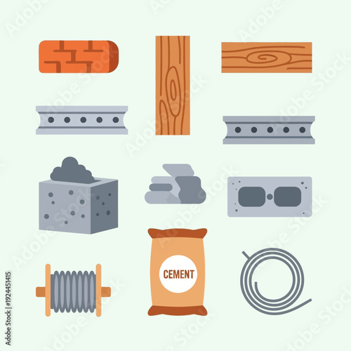 Cement and construction building materials.
