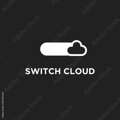 Cloud Computing Toggle Switch Icon Design