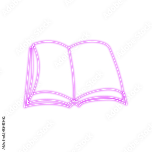 Neon Book Icon
