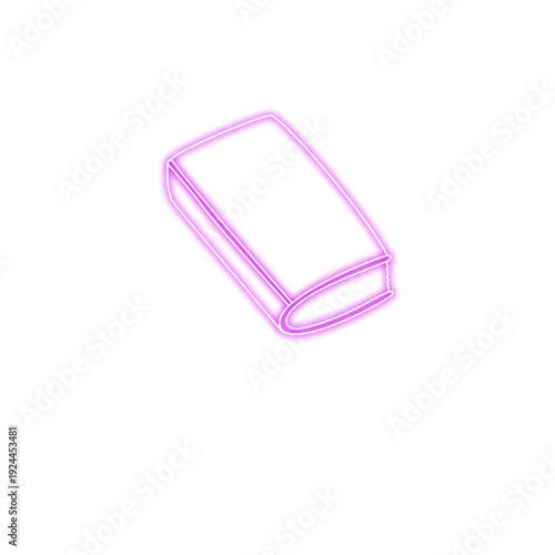 Neon Book Icon