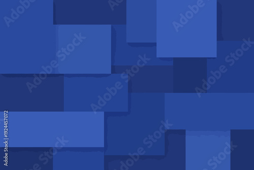 Diseño modular en tonos azules