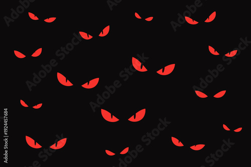 Ojos rojos en la oscuridad