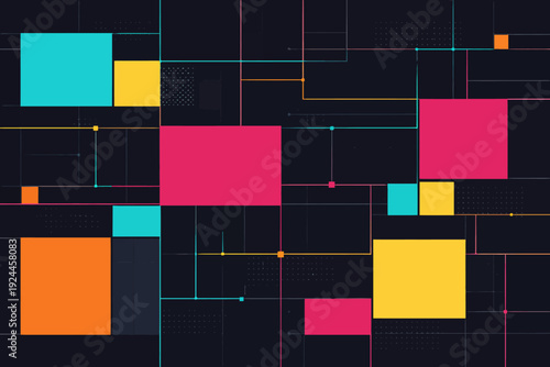 Futurista fondo tecnológico abstracto y vibrante