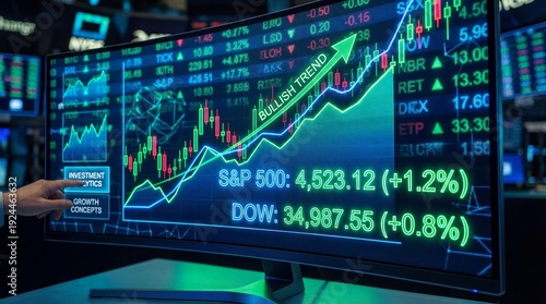 Technical Analysis Chart Showing Uptrend in Financial Market Data