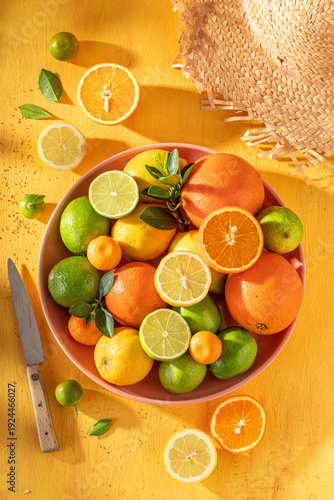 Fresh and juicy with orange...