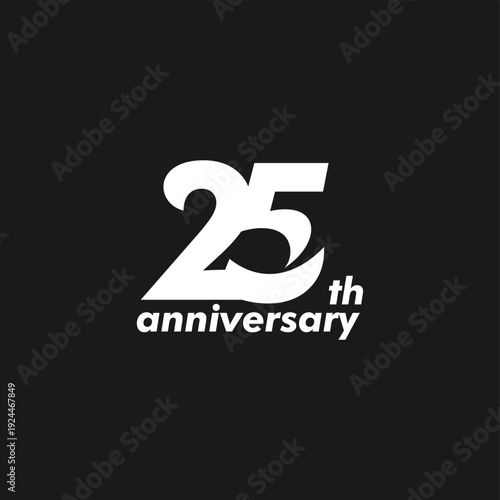 professional 25th anniversary logo,25th anniversary symbol,icon,celebrating 25th anniversary,25th anniversary logo,vector,illustration, logo, graphic, celebration, vector, background, banner, symbol