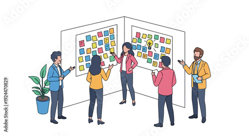 Enthusiastic Team Brainstorming Ideas