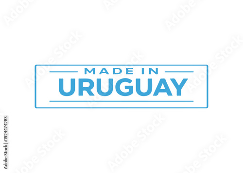 Made in Uruguay label vector
Made in vector label icon on a white background