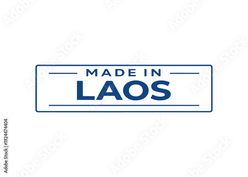 Made in Laos label vector
Made in vector label icon on a white background