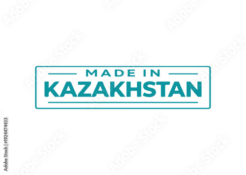 Made in Kazakhstan label vector
Made in vector label icon on a white background