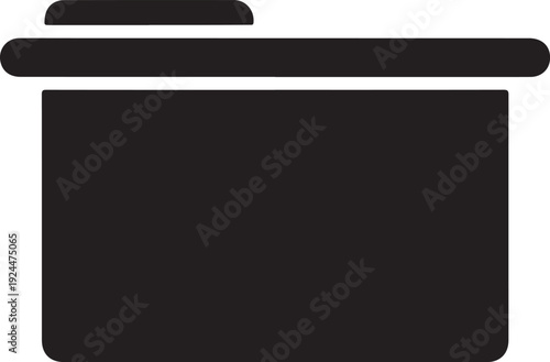 A sleek black pot with a lid, perfect for cooking and storage. isolated on white background, illustration