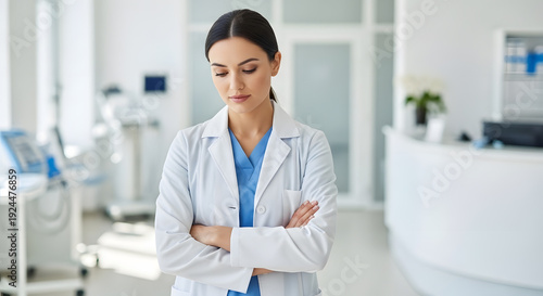 female doctor standing in hospital