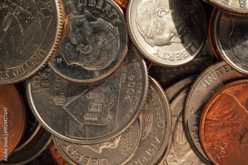 Foto assortment of United States coins