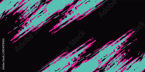 Car sticker wrap banner abstract sporty lines pink blue greenish grunge color combination brush storm thunder modern pattern racing motorsport, Modern.