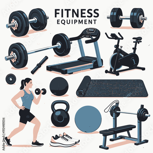 Home Gym Essentials vector