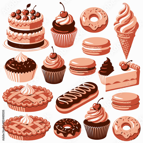 Sweet Treats Delight vector