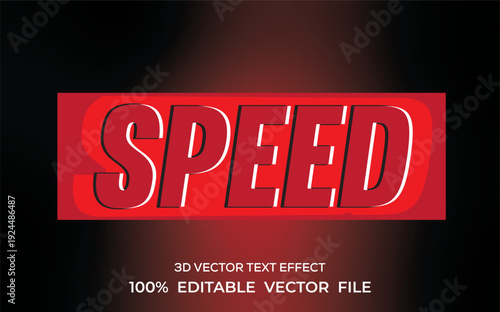 Speed 3d text effect, Editable text effect speed theme,  love 3d text effect