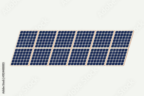 A collection of solar panels arranged in a grid formation on a light background