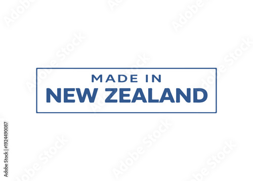 Made in New Zealand label vector
Made in vector label icon on a white background