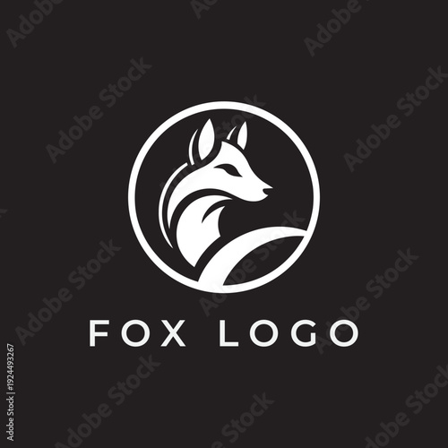 Modern geometric fox head logo vector icon with sharp lines and abstract design for tech startups, creative agencies, and branding.