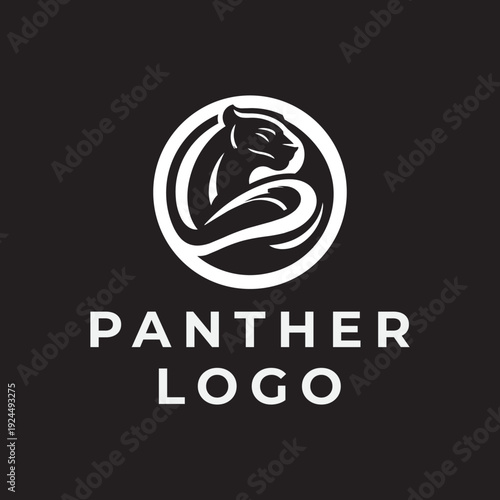 Powerful black panther mascot logo vector illustration for sports teams, gaming, fitness brands, and high-performance automotive or security business identities