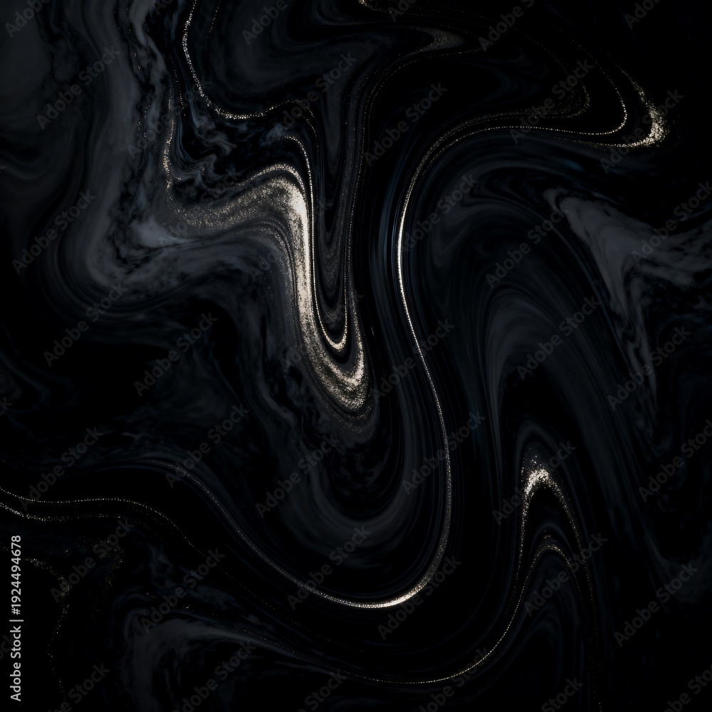 Obraz premium A black and white swirling abstract image