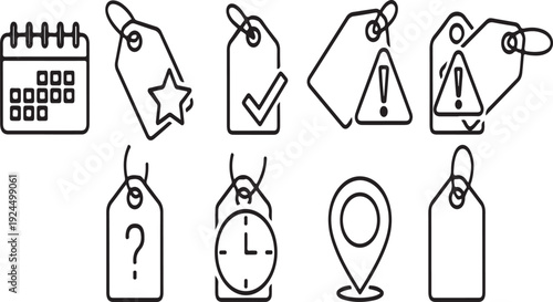 A collection of various icons representing different concepts and functions Vector