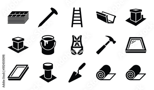 Tile sheets icon vector illustration concept on white background for construction materials