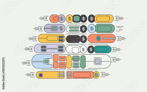 Comparison of different capsule and pill types with their respective uses and designs