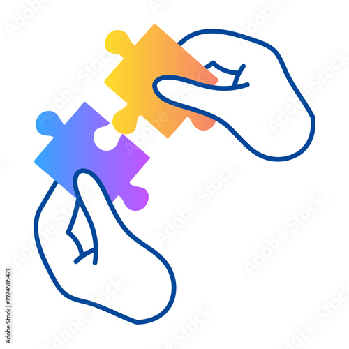 Hand drawn style icon of problem solving 