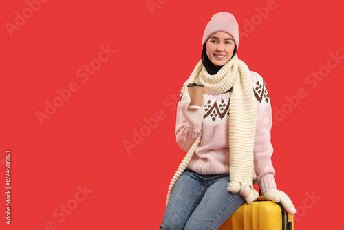 Young woman in winter cloth...