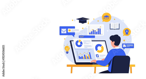 A Page Saturated Page Page with Educational Charts and Graphs in a Modern Workspace Setting