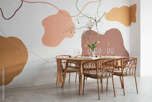 Festive table setting decor...