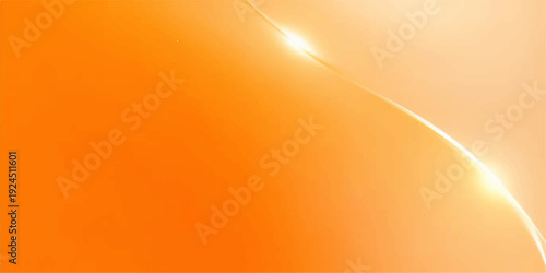 Abstract orange background featuring an artistic sun with bright yellow rays and golden light gradients in a motion wave design for a modern technology wallpaper vector illustration