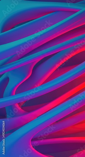 Dense, infinitely complex geometric structure rendered in vibrant colors and smooth gradients, suggesting conceptual space and pure form, complex, background, maximal