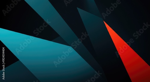 Dynamic abstract composition featuring uneven shapes and contrasting colors, emphasizing visual tension and non-traditional balance, unique, visual weight, design