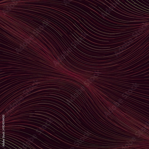 Dynamic abstract pattern of flowing lines creating a hypnotic visual rhythm and geometric movement. Repetitive structure emphasizes contrast, lines, array, background