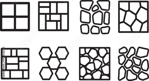 Exploring the diversity of geometric patterns and tessellations in design Vector