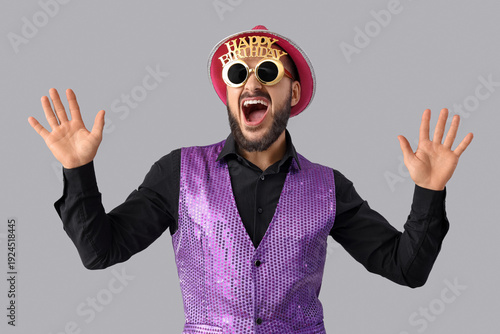Cheerful young man with HAP...
