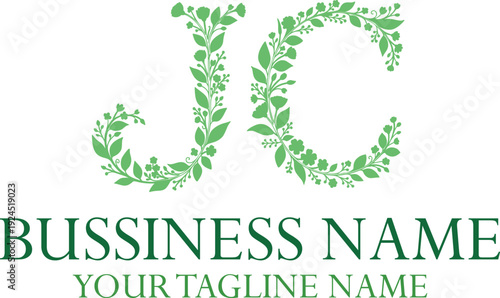 JC J jc initial logo | initial based abstract modern minimal creative logo, vector template image. luxury logotype logo, real estate homie logo. typography logo. initials logo